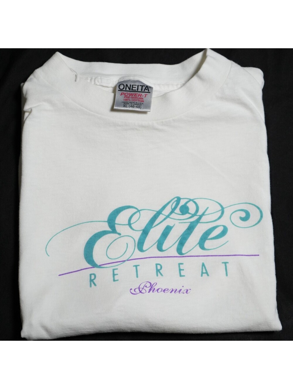 Vintage (90s) Elite Retreat Phoenix, XL T-Shirt, Single Stitch, 100% Cotton